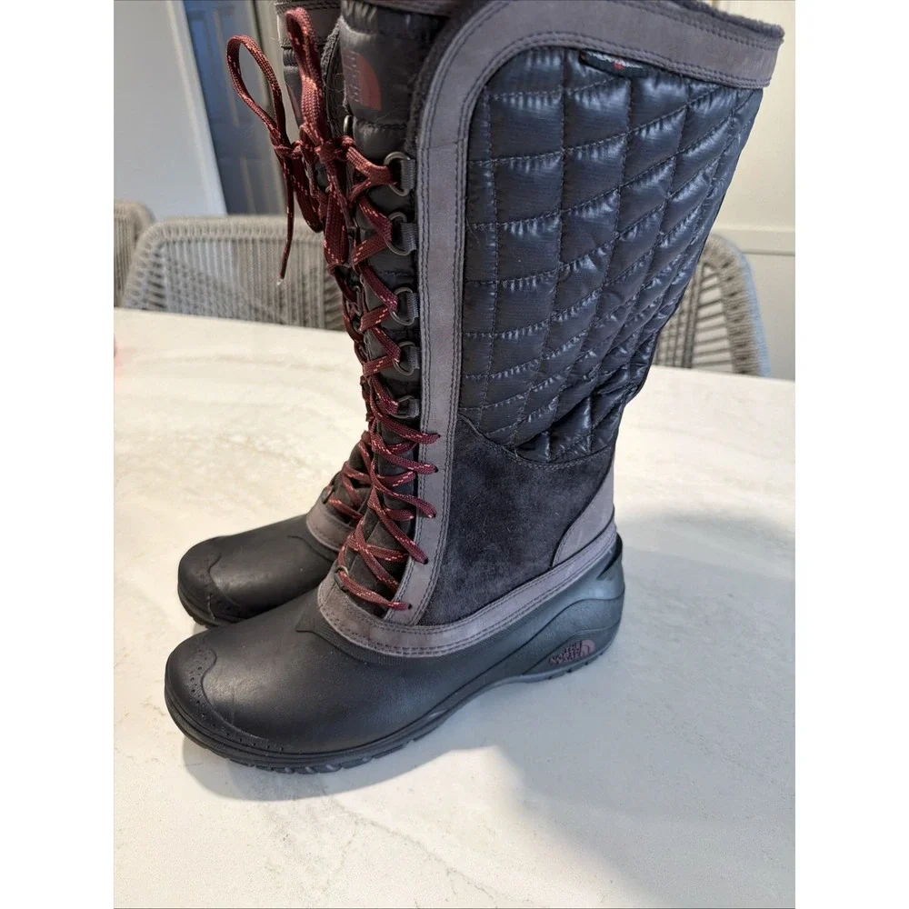 The North Face Thermoball Utility Women US 11 Plum Kitten Gray Radiance Purple